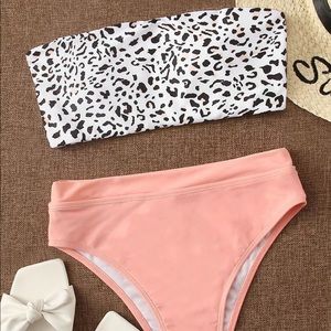 shein leopard high waist bikini